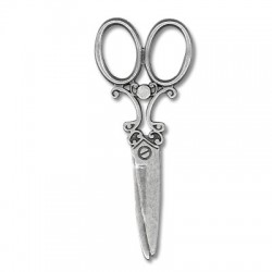 Zamak Pendant Scissors 25x60mm