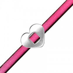 Passante in Metallo Zama Cuore a Fibbia 20x16mm (Ø 6.4mm)