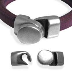 Zamak Clasp Hook for Regaliz Leather 31x16mm (Ø 10x7mm)