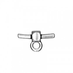 Zamak Clasp Connector Bail for Rubber Cord 16mm (Bar 2.1mm)