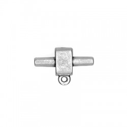 Zamak Clasp Connector Bail for Regaliz Rubber Cord 22x14mm