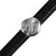 Zamak Slider Round Hammered for Regaliz Leather 20mm (Ø 10x7mm)