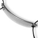 Zamak Connector Curved Bracelet Bar 11x52mm