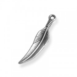 Zamak Charm Feather 7x33mm