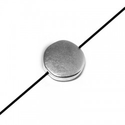 78411693 Passant Rond Aplati en Métal/Zamac, 12x3.5mm (Ø 1.2mm)