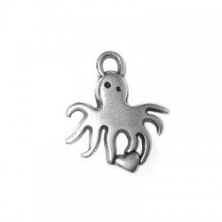 Zamak Charm Octopus 26x23mm