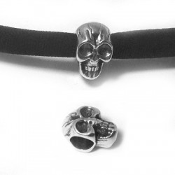 Zamak Slider Skull 9x12mm (Ø 5.2mm)