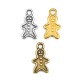 Zamak Lucky Charm Gingerbread Boy 11x19mm