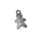 Zamak Lucky Charm Gingerbread Boy 11x19mm