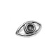 Zamak Charm Evil's Eye 13x29mm (Suitable also for Enameling)