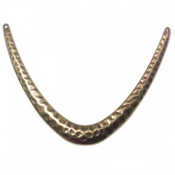 Zamak Connector Collar Necklace Hammered 96x9mm