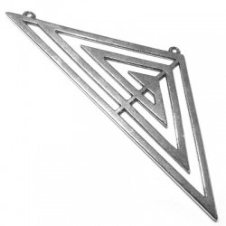 Zamak Pendant Necklace Triangle 111x41mm