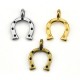 Zamak Charm Horseshoe 14x4mm