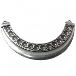 Zamak Connector Collar Necklace 100x22mm