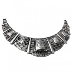 Zamak Connector Collar Necklace 110x30mm