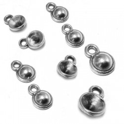 Zamak Charm Round for Chaton SS24 6.5mm/3.3mm