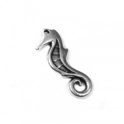 Ciondolo in Metallo Zama Cavalluccio Marino 12x30mm (Ø1.2mm)