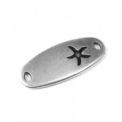 Zamak Connector Tag Seastar 34x14mm (Ø 3.2x1.9mm)