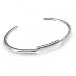 78412745 Braccialetto in Metallo Zama non Regolabile 62mm con base per Scritta Laser