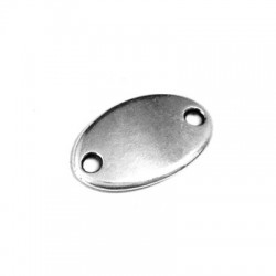 Zamak Connector Oval Tag 11x18 (Ø 1.9mm)