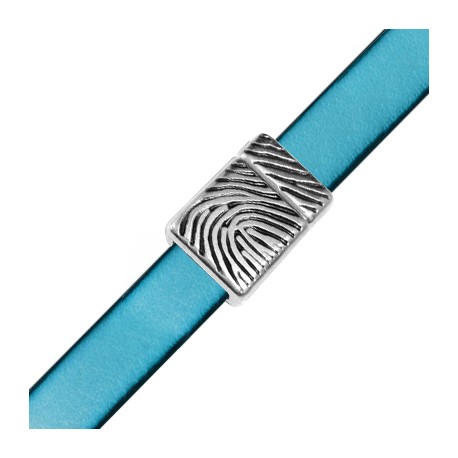 Zamak Magnetic Clasp with Fingerprint 14x20mm (Ø 10.2x2.2mm)