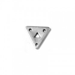 Μεταλλικό Ζάμακ Χυτό Στοιχείο Τρίγωνο 12x11mm (Ø1mm)