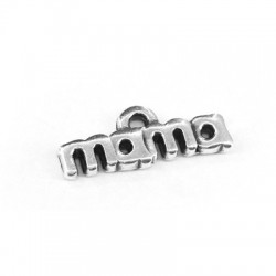 Pendentif en Métal/Zamak avec phrase "mama" 17x4mm