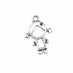 Zamak Charm Girl 14x17mm