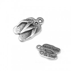 Ciondolo in Metallo Metallo Zama Infradito 13x10mm
