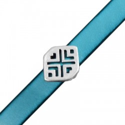 Zamak Slider Ethnic 18x14mm (Ø 10.2x2.2mm)