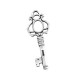 Pendentif Clé en Métal/Zamak 17x45mm