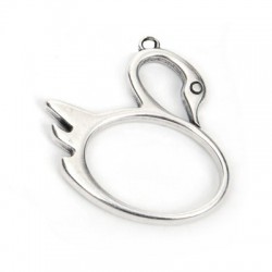 Zamak Pendant Swan 39x37mm