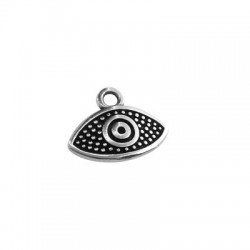 Zamak Charm Eye 15x8mm