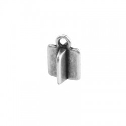 Zamak Charm 3D Rectangular 6x8mm