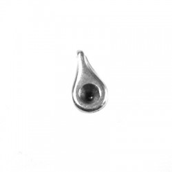 Zamak Charm Drop 9x16mm with SS24 Setting (Ø 1.8mm)