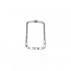 Zamak Slider Rectangle 18x27mm (Ø 1.2mm)