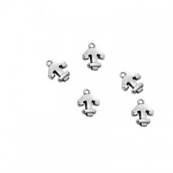 Zamak Charm Anchor w/ Loop 9x10mm