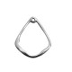 Zamak Pendant Irregular Drop 34x42mm