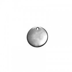 Zamak Charm Plain Tag 13mm (Ø1.8mm)