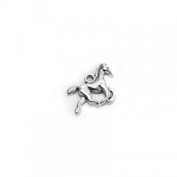 Zamak Charm Horse 18x15mm