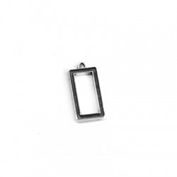 Zamak Charm Rectangular Frame 12x19mm