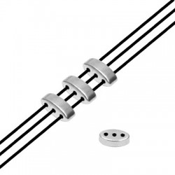 Zamak Bead Trio 3.2x8.4mm/3.2mm (Ø1mm)