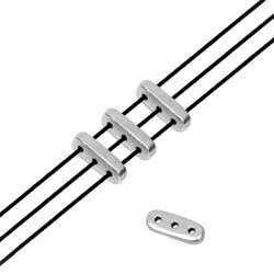 Zamak Bead Trio Bar 2.3x10mm/2.2mm (Ø1mm)