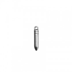 Zamak Pendant Bullet 5x20mm