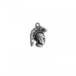 Zamak Charm Helmet 14x18mm