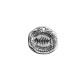 Ciondolo in Metallo Zama Irregolare Spina di Pesce 25mm