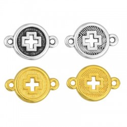 Zamak Connector Round Cross 13mm