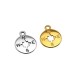 Zamak Charm Round Compass 14mm