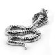 Zamak Pendant Snake Cobra 28x41mm