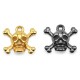 Zamak Charm Skull 2 Bones 20x18mm